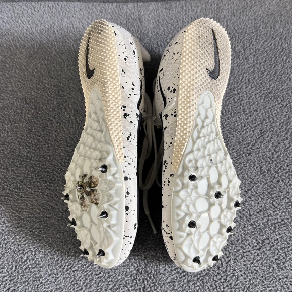 Nike Zoom Rival S 9 Spikes Shoes Mens 6 Black Racing Paint Splatter 907564-002 - Picture 12 of 14